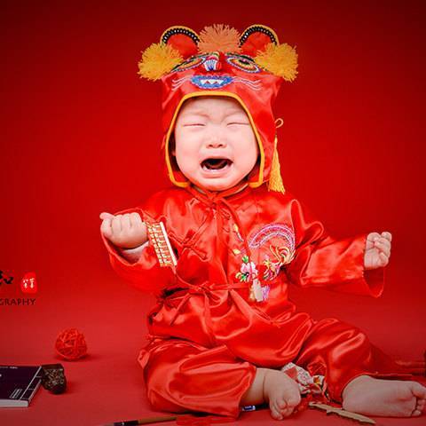 周岁留念抓周照样片