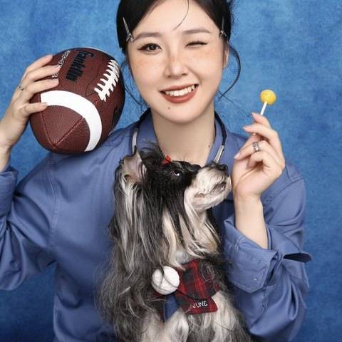 双人/人宠 美式证件照样片