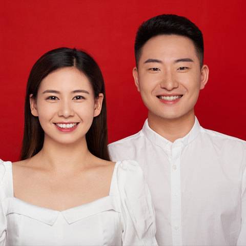 结婚登记照样片