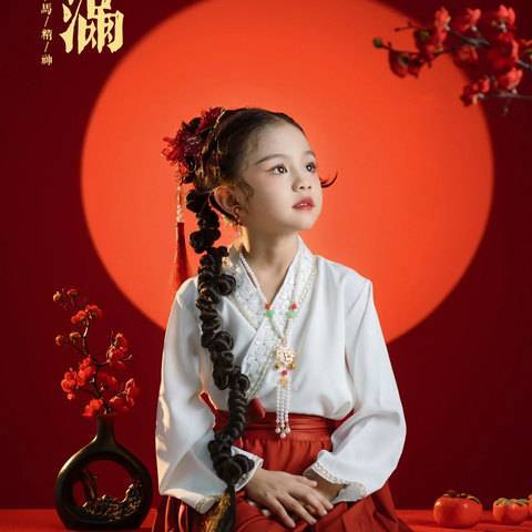 国风马面裙·儿童四宫格样片